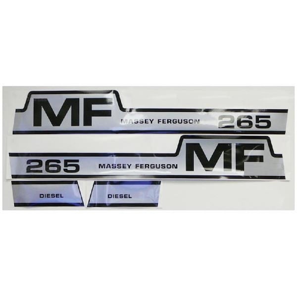 Aftermarket Hood Decals Fits Massey Ferguson 265 MAE30-0069 - main